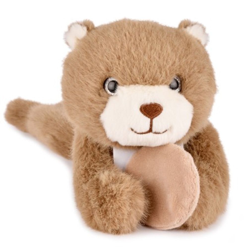 Jucarie de plus pentru relaxare si antistres, magnetic, Histoire d'Ours, Ursulet, Maro, 30 cm
