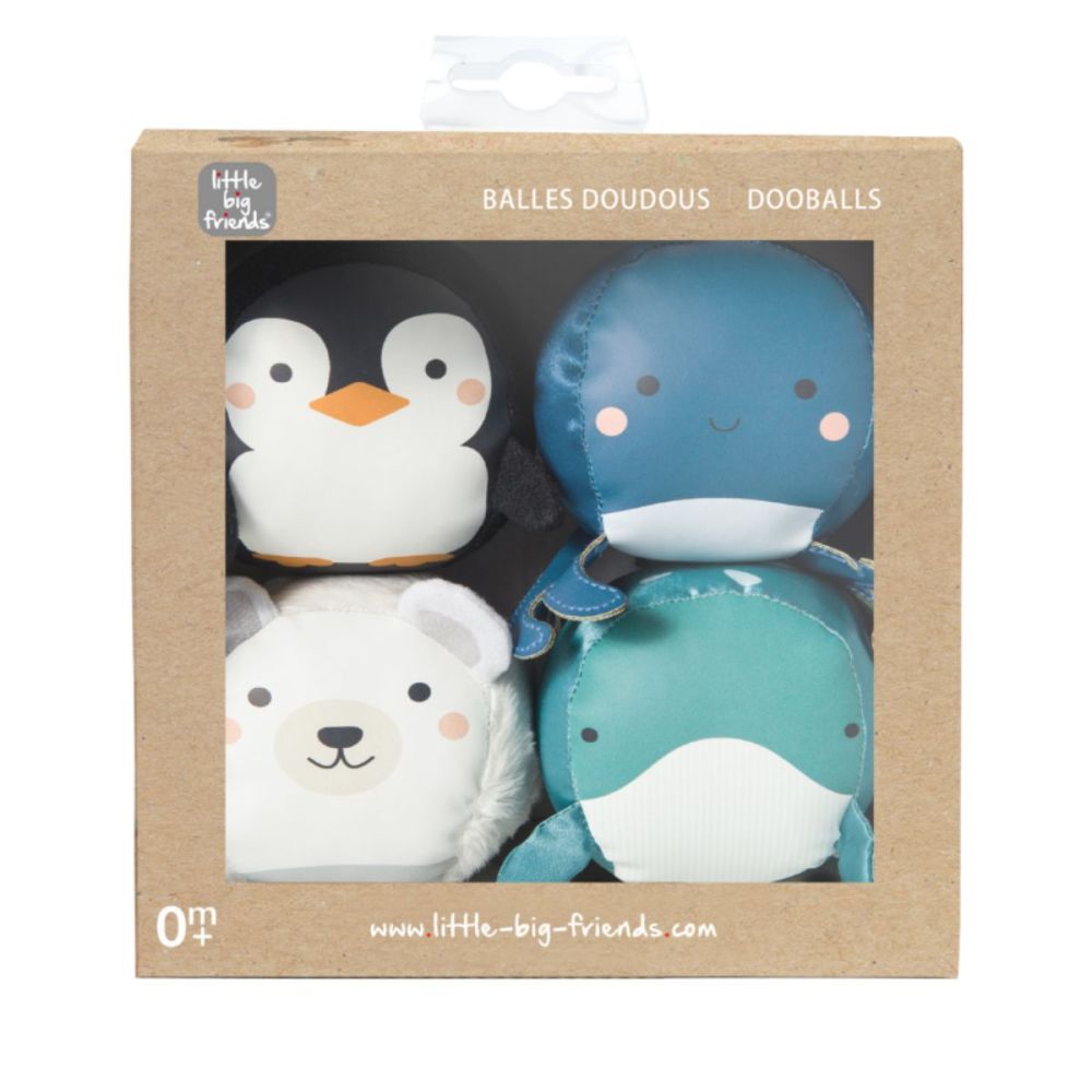 Set de 4 mingi, Little Big Friends, Dooballs Ocean