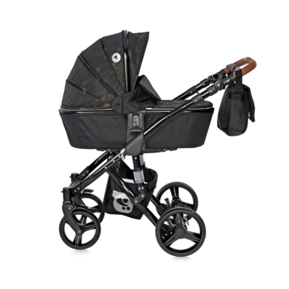 Set carucior, Lorelli, Rimini, 2 in 1, cos landou, Forest Green and Black