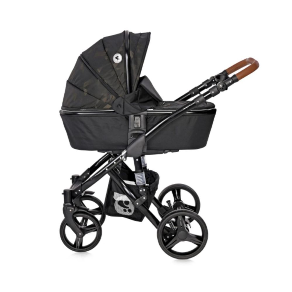 Set carucior, Lorelli, Rimini, 2 in 1, cos landou, Forest Green and Black