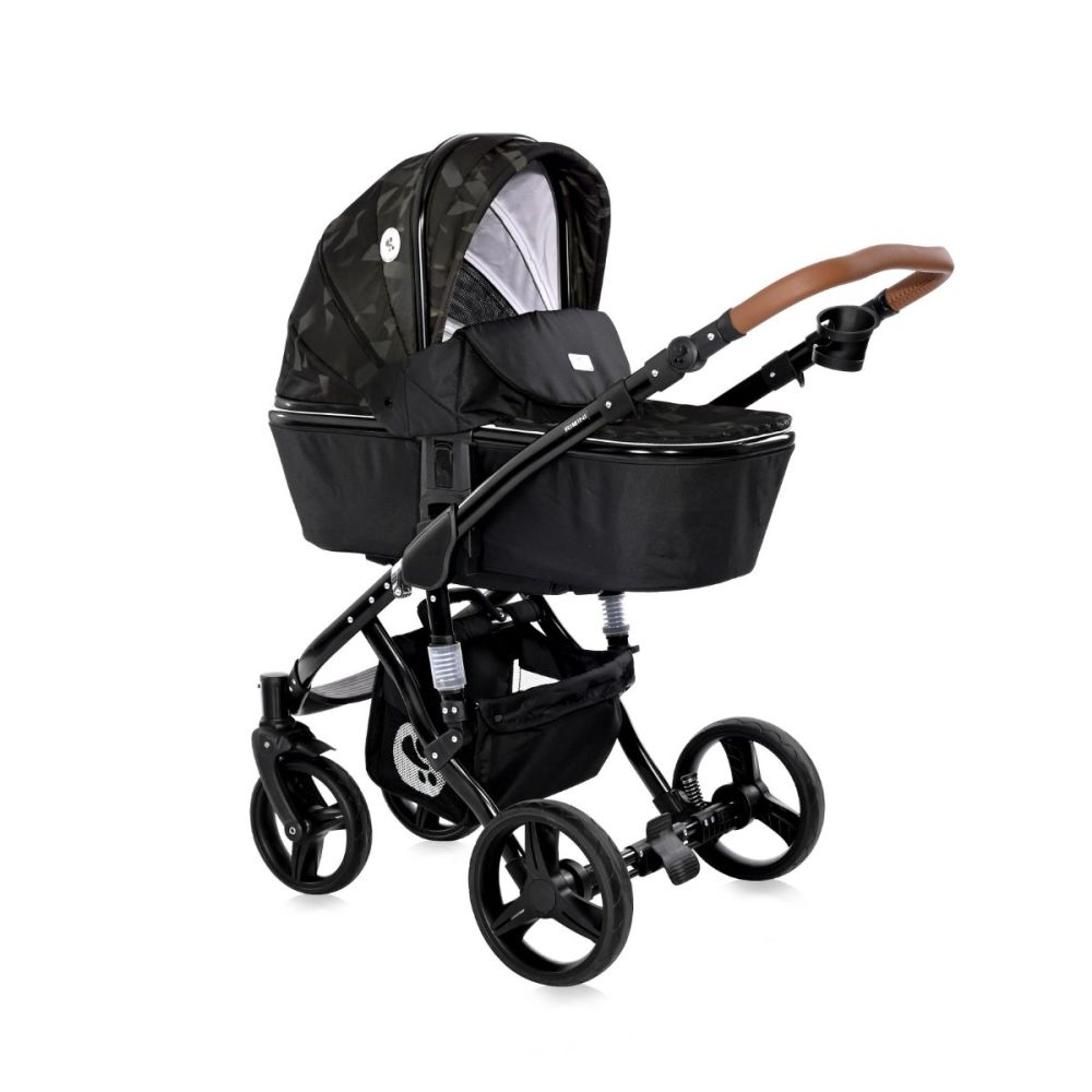 Set carucior, Lorelli, Rimini, 2 in 1, cos landou, Forest Green and Black