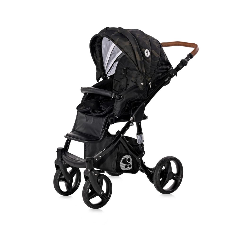 Set carucior, Lorelli, Rimini, 2 in 1, cos landou, Forest Green and Black