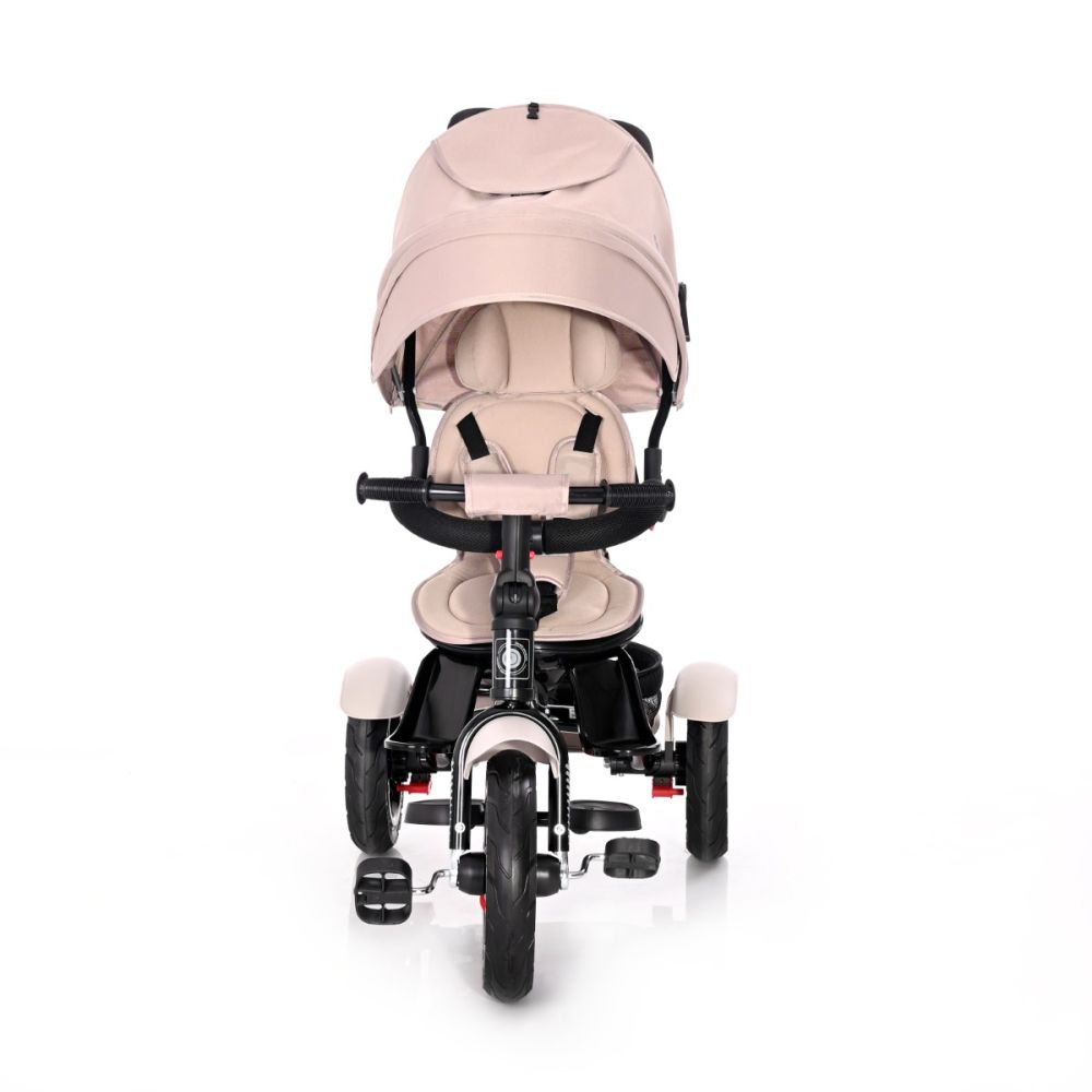 Tricicleta multifunctionala, cu roti gonflabile, 4 in 1, Lorelli Neo Air, Ivory