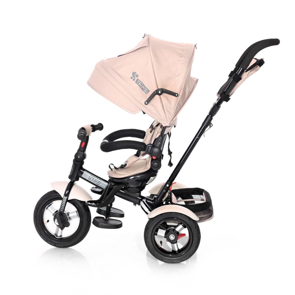 Tricicleta multifunctionala, cu roti gonflabile, 4 in 1, Lorelli Neo Air, Ivory