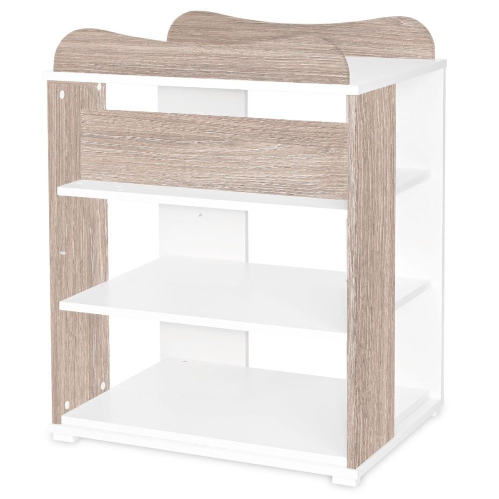 Patut modular multifunctional Lorelli, 5 configurari, diferite 190 x 72 cm, Multi White Coffe