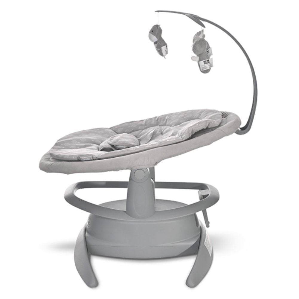 Leagan electric, Lorelli Toscana, rotativ, panel muzical, telecomanda, Grey Trees