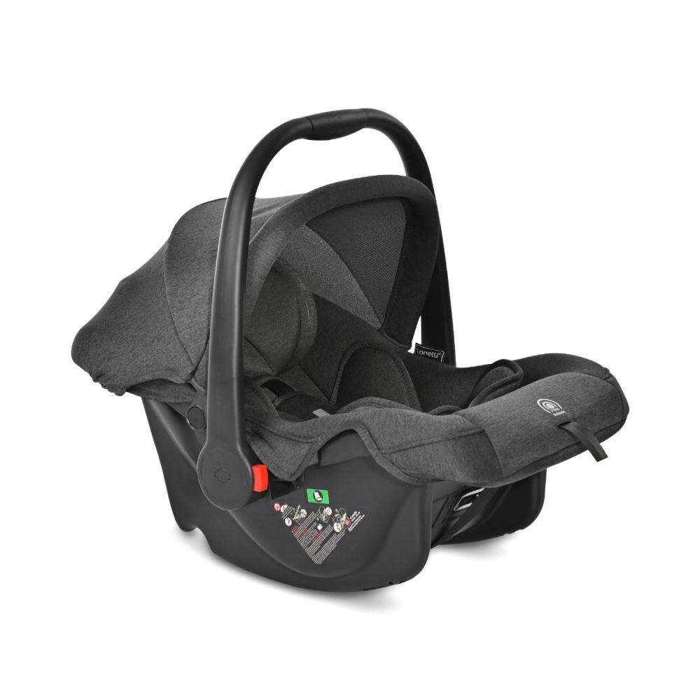 Scoica auto, Lorelli Joy, 0-12 luni, 40-85 cm, Black Jasper