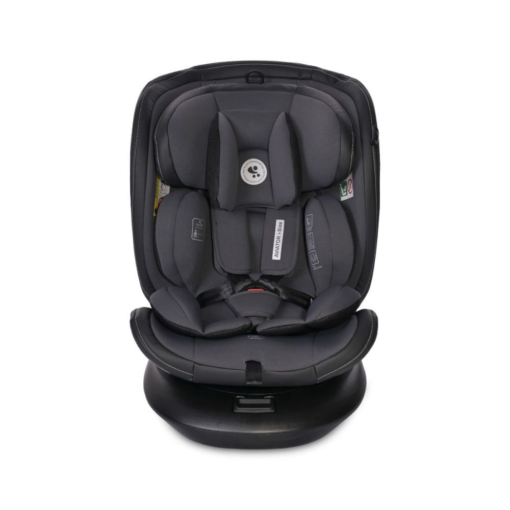 Scaun auto, Lorelli Aviator, Isofix, i-Size, 0 luni-12 ani, 40-150 cm, Grey