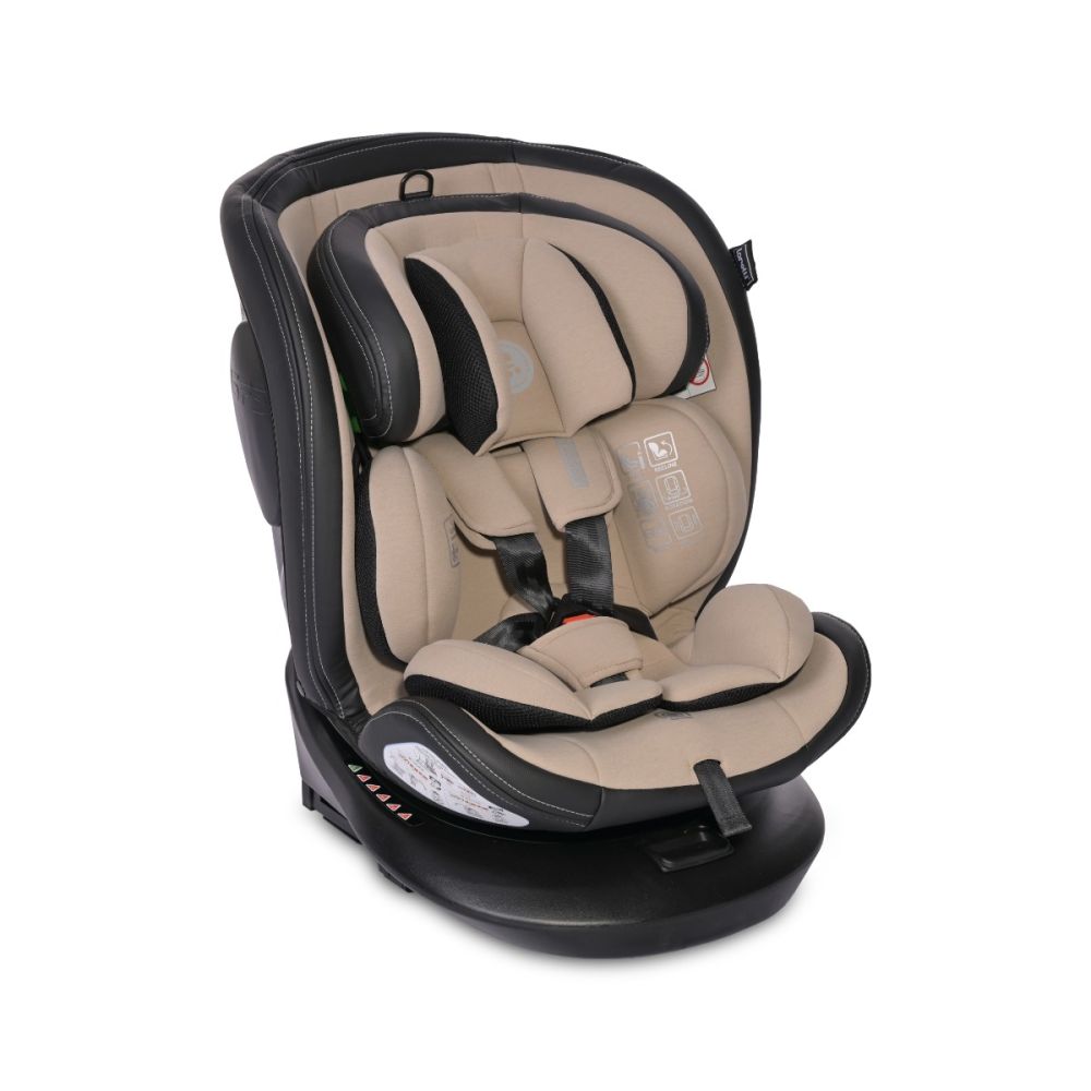 Scaun auto, Lorelli Aviator, Isofix, i-Size, 0 luni-12 ani, 40-150 cm, Beige
