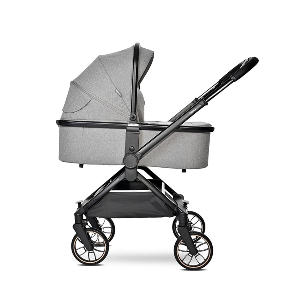 Carucior 3 in 1, Lorelli Reya, maner reversibil, pana la 22 kg, Grey