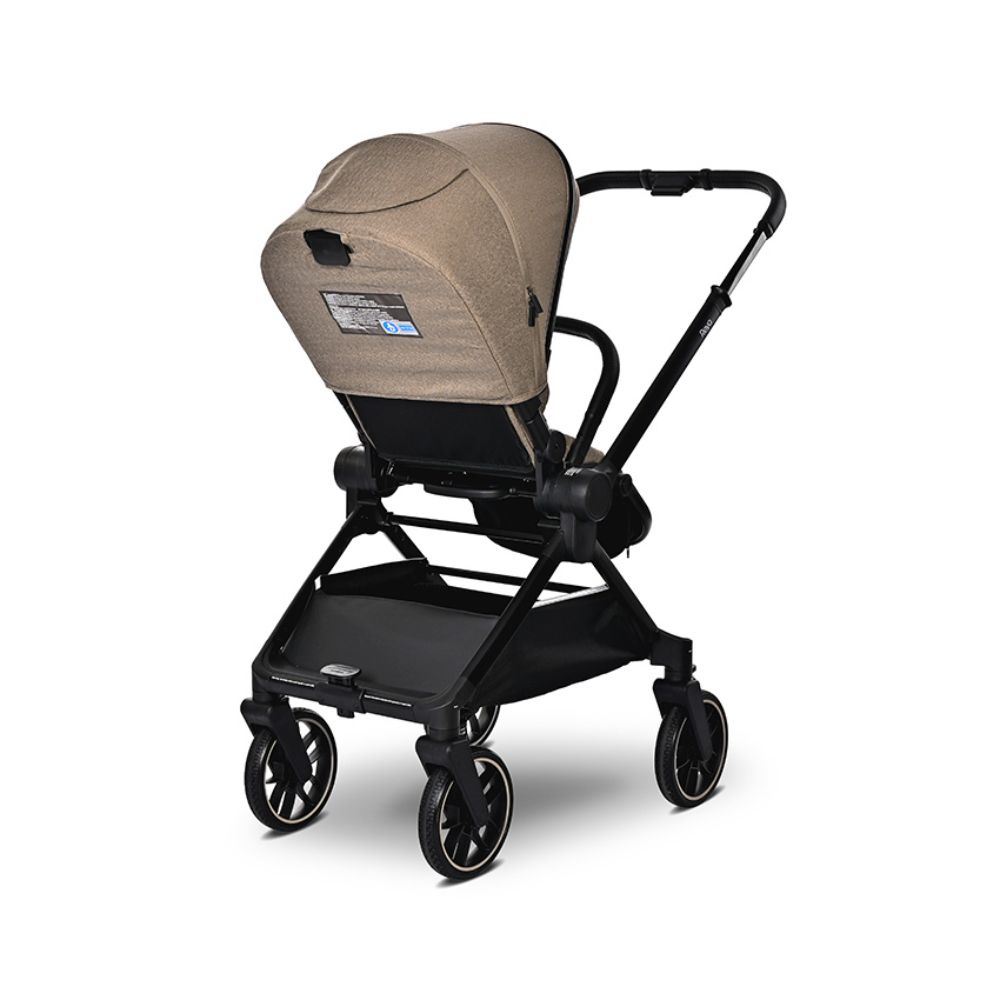 Carucior 3 in 1, Lorelli Reya, maner reversibil, pana la 22 kg, Brown