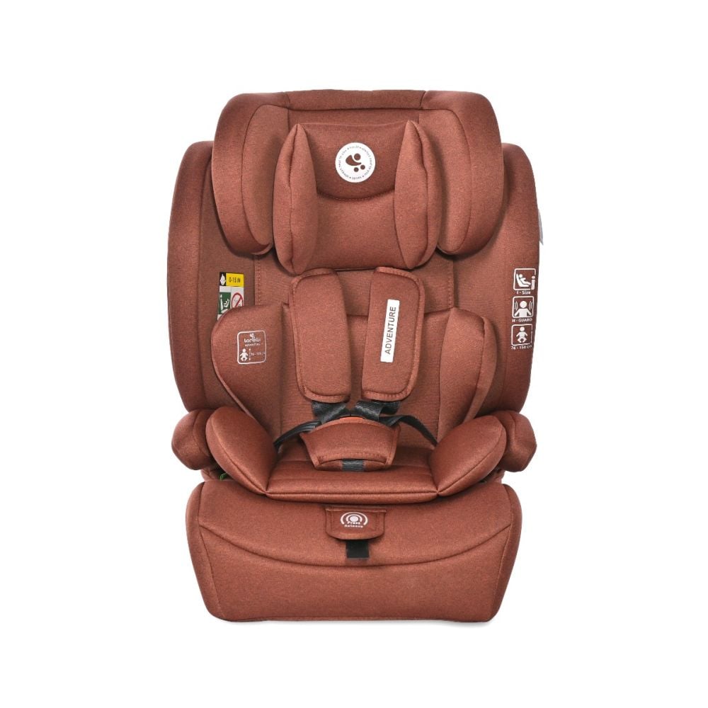 Scaun auto, Lorelli Adventure, i-Size, 15 luni-12 ani, 76-150 cm, Ginger