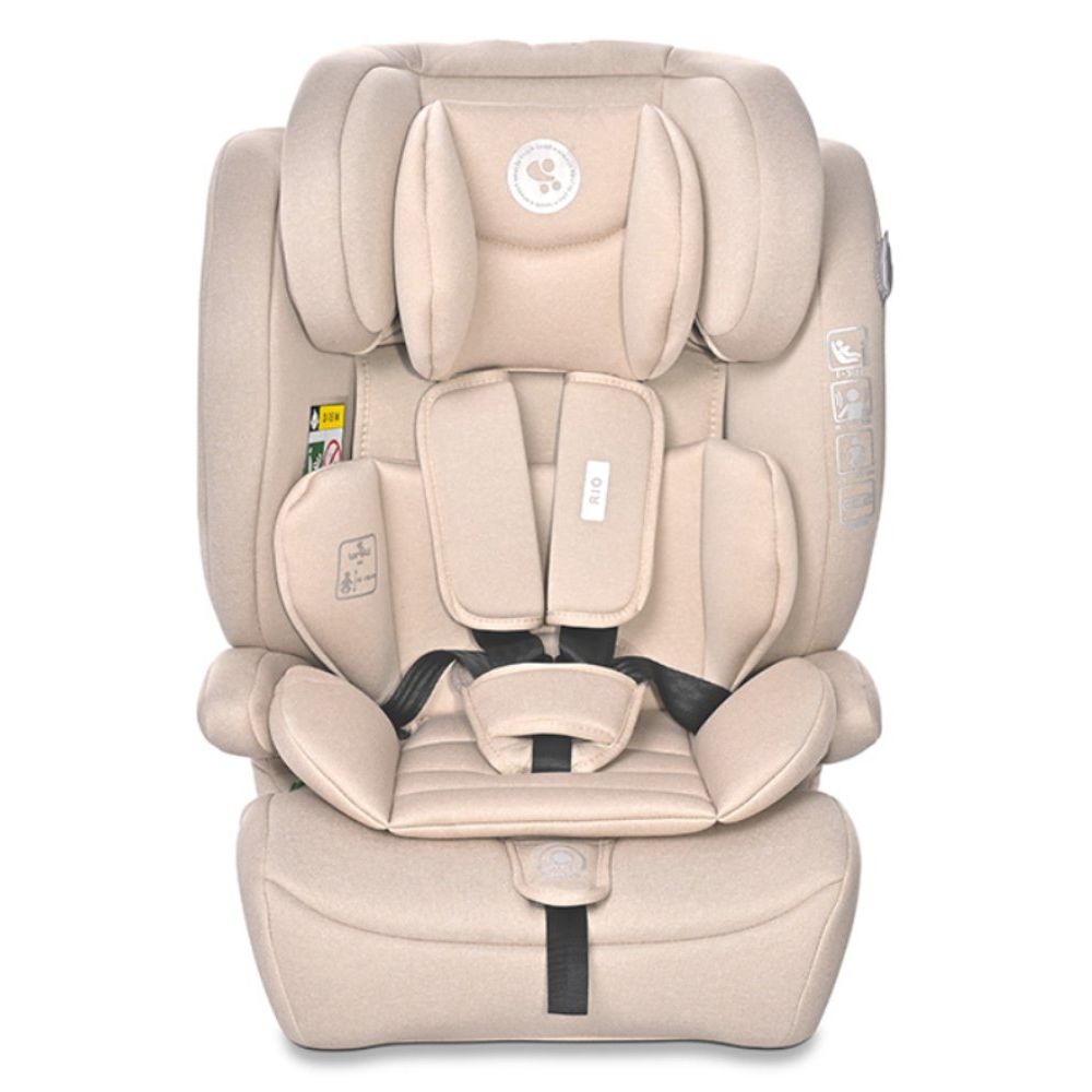 Scaun auto, Lorelli Rio, Isofix, 76-150 cm, 15 luni-12 ani, Beige