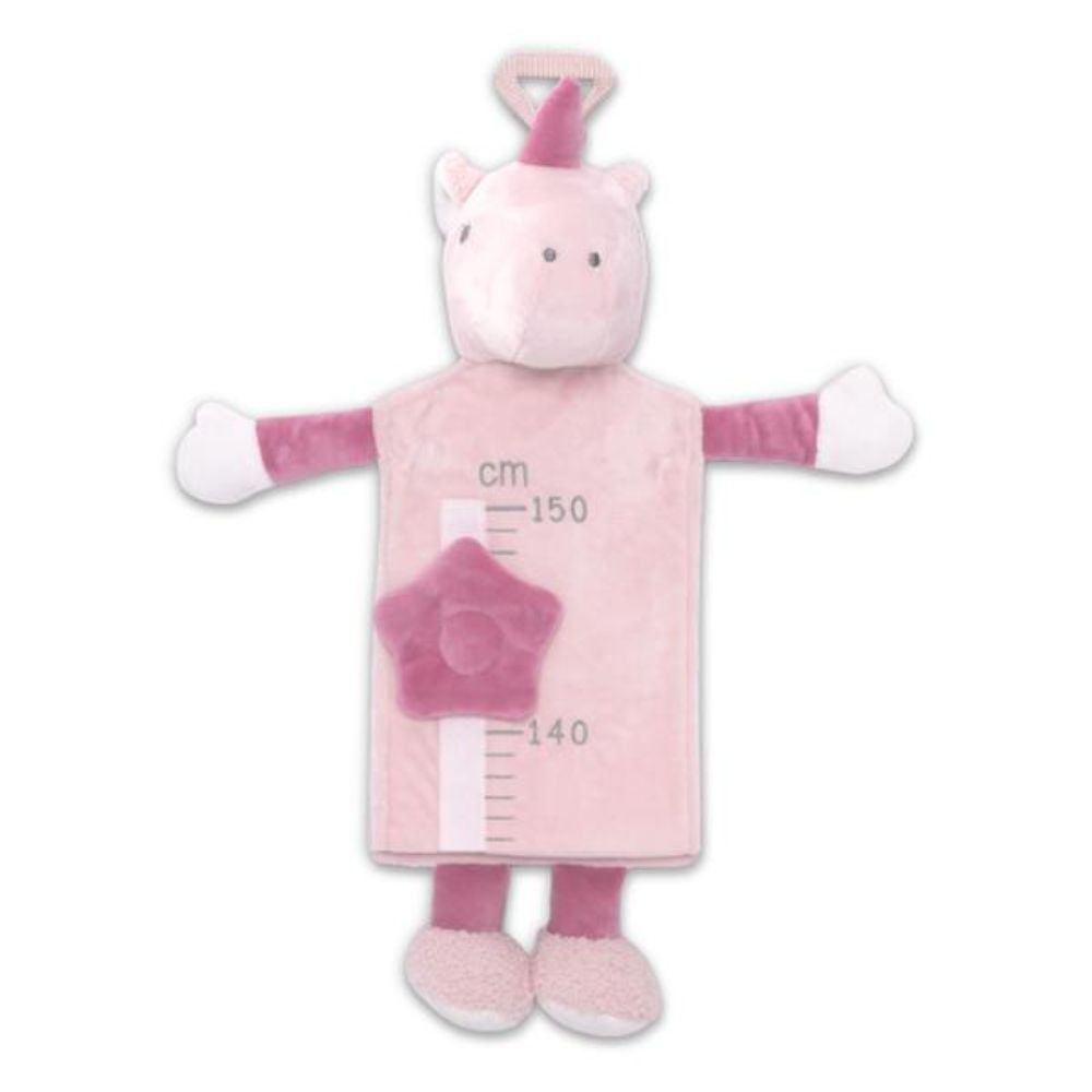 Taliometru din plus, Lorelli, scala de masurare de la 60 la 150 cm, 0 luni+, Unicorn Pink