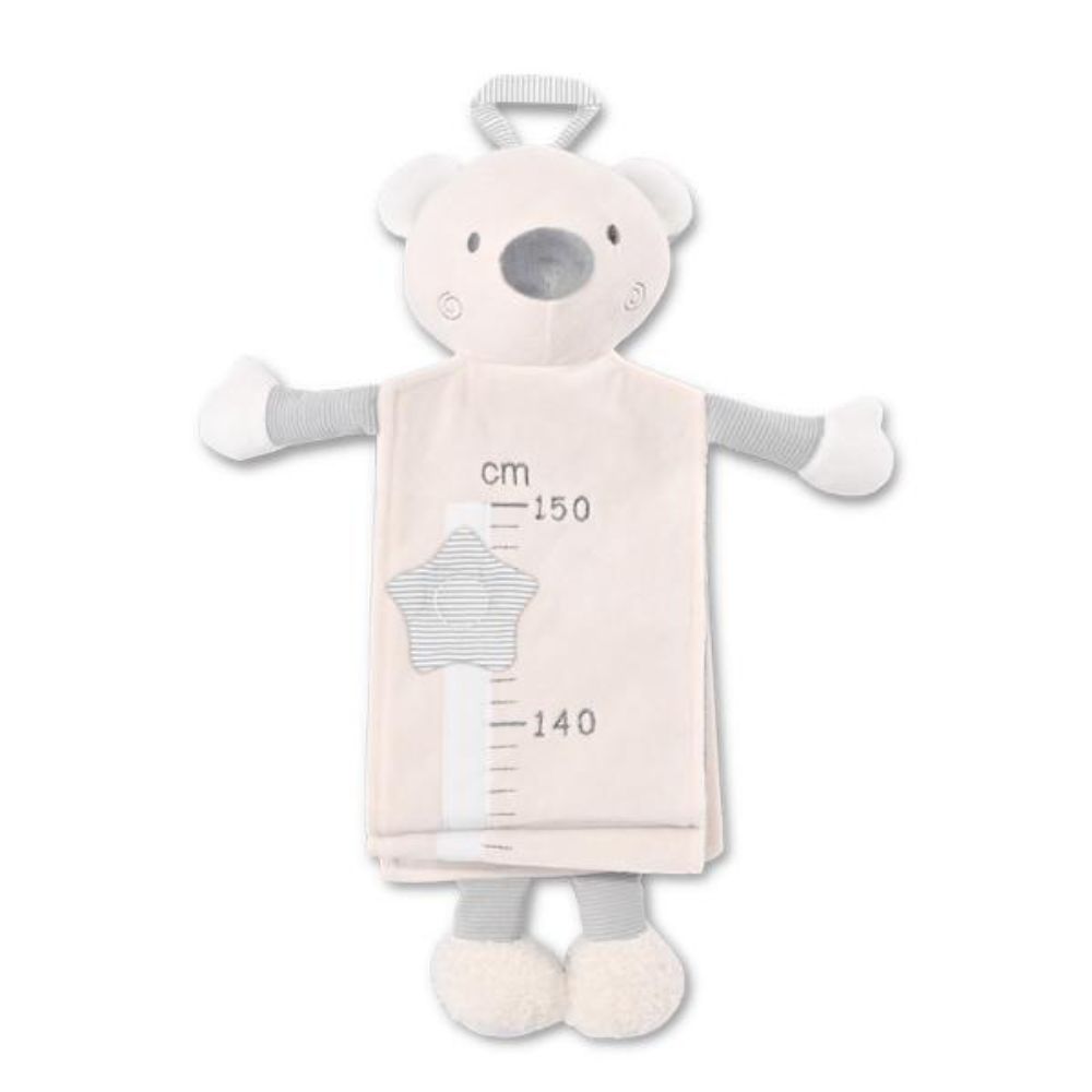 Taliometru din plus, Lorelli, scala de masurare de la 60 la 150 cm, 0 luni+, Bear Beige