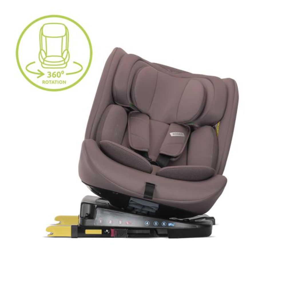 Scaun auto, Lorelli Rodeo, I-Size, Isofix, rotativ, 0 luni-12 ani, 40-150 cm, Dark Pink