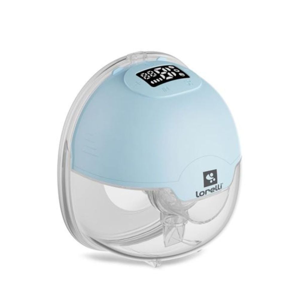 Pompa de san electrica portabila, Lorelli Aya, hands free, 3 moduri de operare, functie masaj, 15 niveluri, accesorii incluse, 180 ml, Blue
