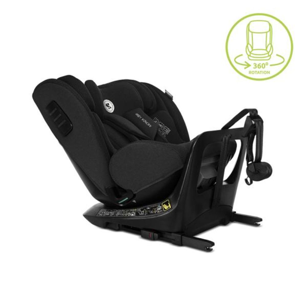 Scaun auto, Lorelli Monza, I-Size, Isofix, anti rebound bar, rotativ, 40-150 cm, Black