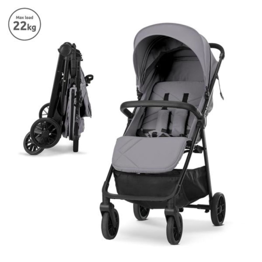 Carucior sport ultrausor, Lorelli Zozu, pliere cu o mana, 5.8 kg, pana la 22 kg, Grey