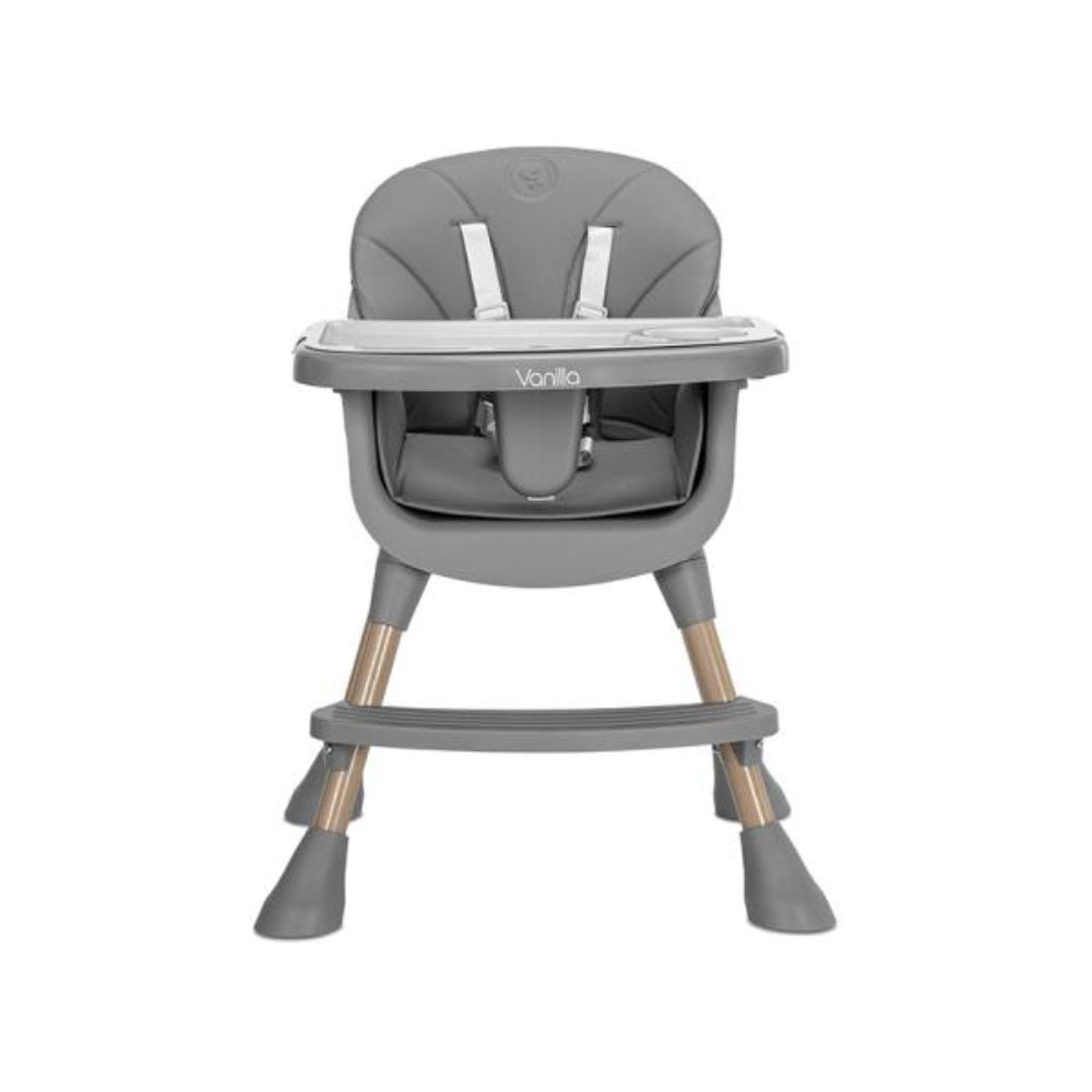 Scaun inalt de masa, Lorelli Vanilla, 3 in 1, de la 6 luni pana la 6 ani (26 kg), Grey