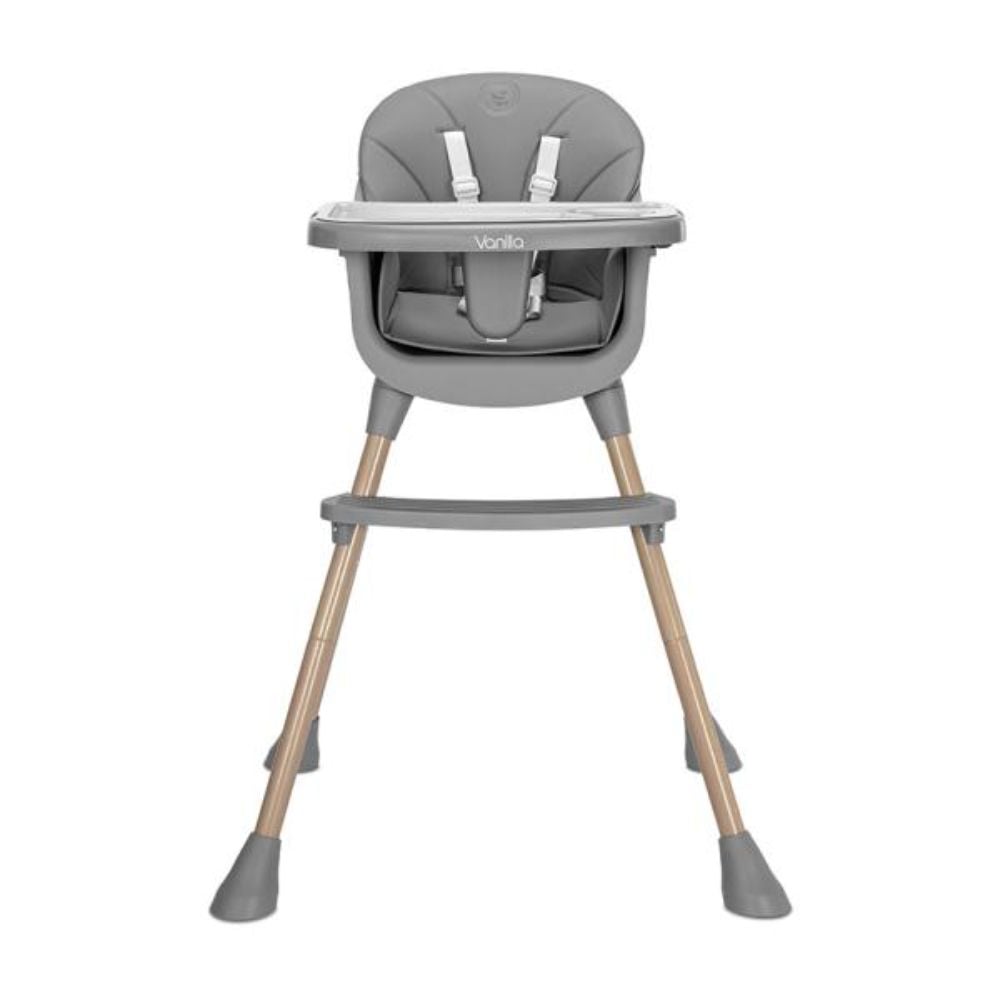 Scaun inalt de masa, Lorelli Vanilla, 3 in 1, de la 6 luni pana la 6 ani (26 kg), Grey