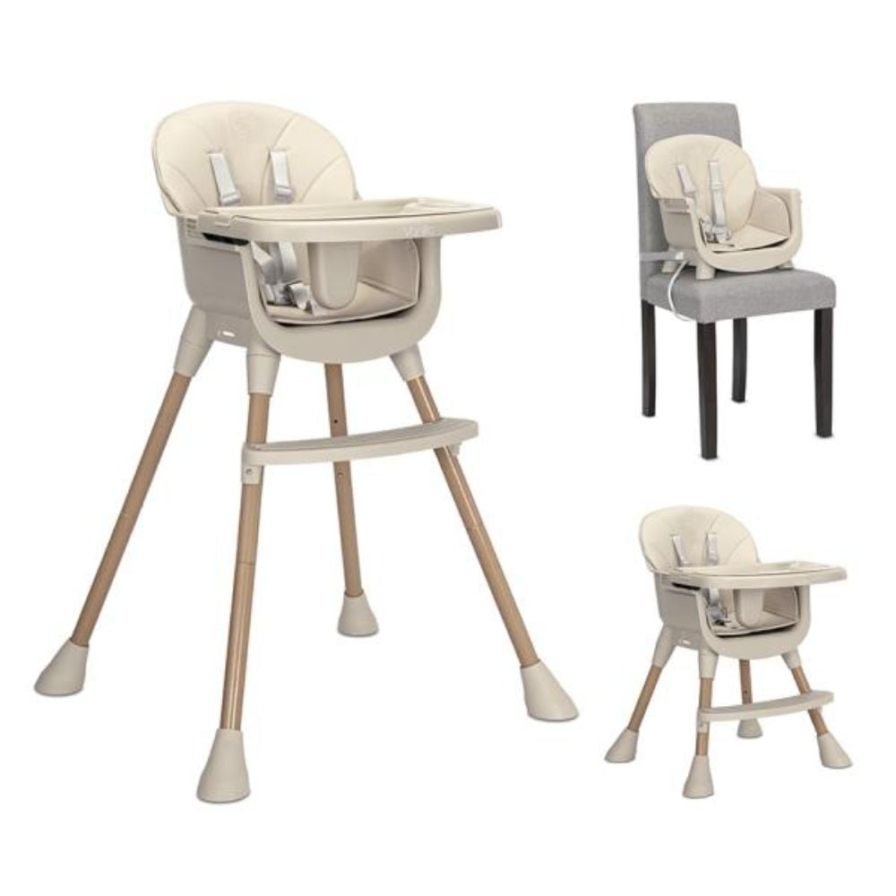 Scaun inalt de masa, Lorelli Vanilla, 3 in 1, de la 6 luni pana la 6 ani (26 kg), Beige