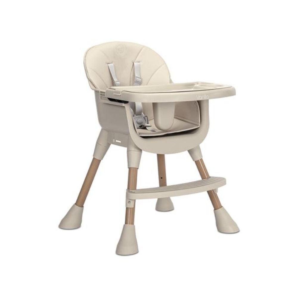 Scaun inalt de masa, Lorelli Vanilla, 3 in 1, de la 6 luni pana la 6 ani (26 kg), Beige