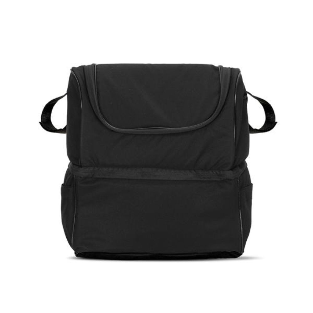 Carucior set 2 in 1, Lorelli Venice, cos landou individual, cadru din aluminiu, sezut reversibil, pana la 22 Kg, Black