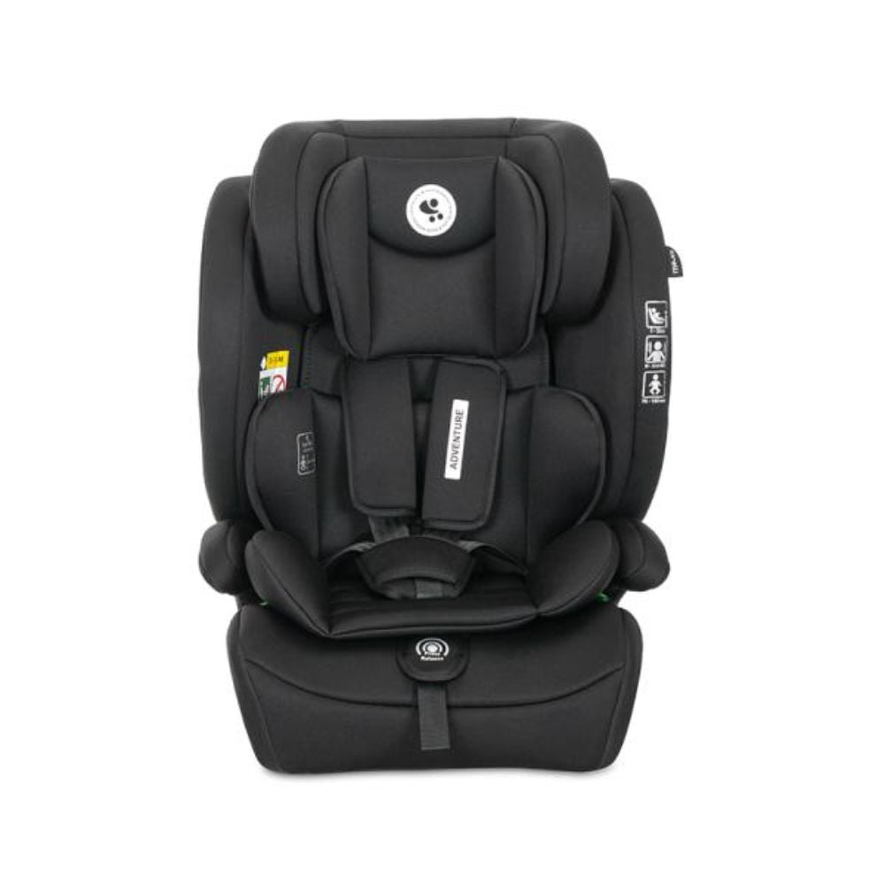 Scaun auto pentru copii, Lorelli Adventure, I-Size, 15 luni-12 ani, 76-150 cm, Black