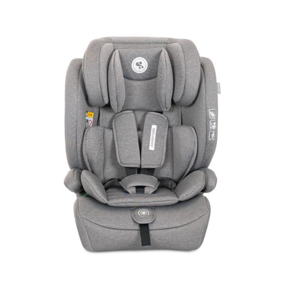Scaun auto pentru copii, Lorelli Adventure, I-Size, 15 luni-12 ani, 76-150 cm, Grey