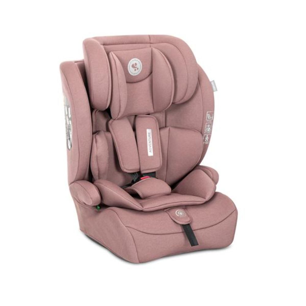 Scaun auto pentru copii, Lorelli Adventure, I-Size, 15 luni-12 ani, 76-150 cm, Pink