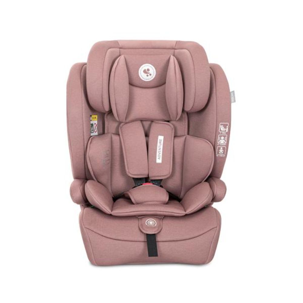 Scaun auto pentru copii, Lorelli Adventure, I-Size, 15 luni-12 ani, 76-150 cm, Pink