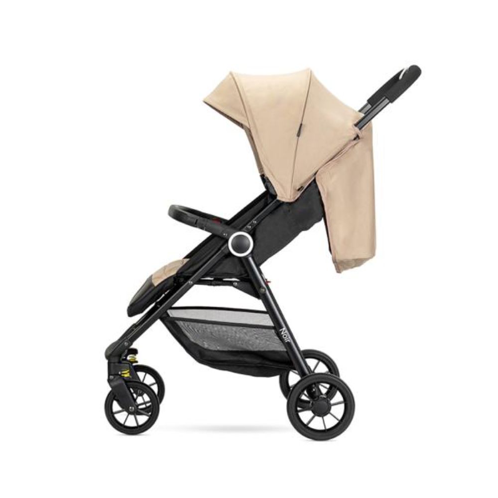 Carucior pentru nou-nascut, Lorelli Noir, sistem de pliere cu o singura mana, pana la 22 kg, Beige