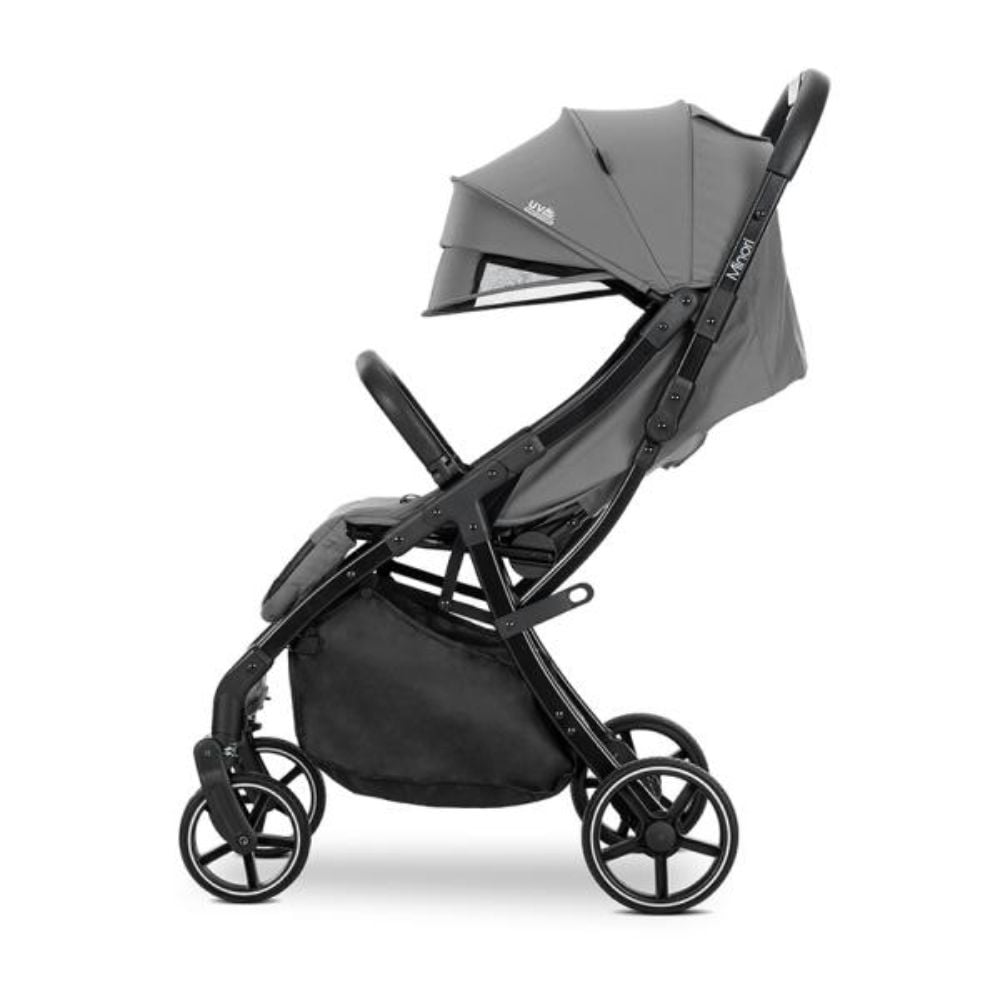 Carucior sport, Lorelli Minori, sistem de pliere cu o singura mana, spatar reglabil cu mecanism, husa textila UV 50+, Grey