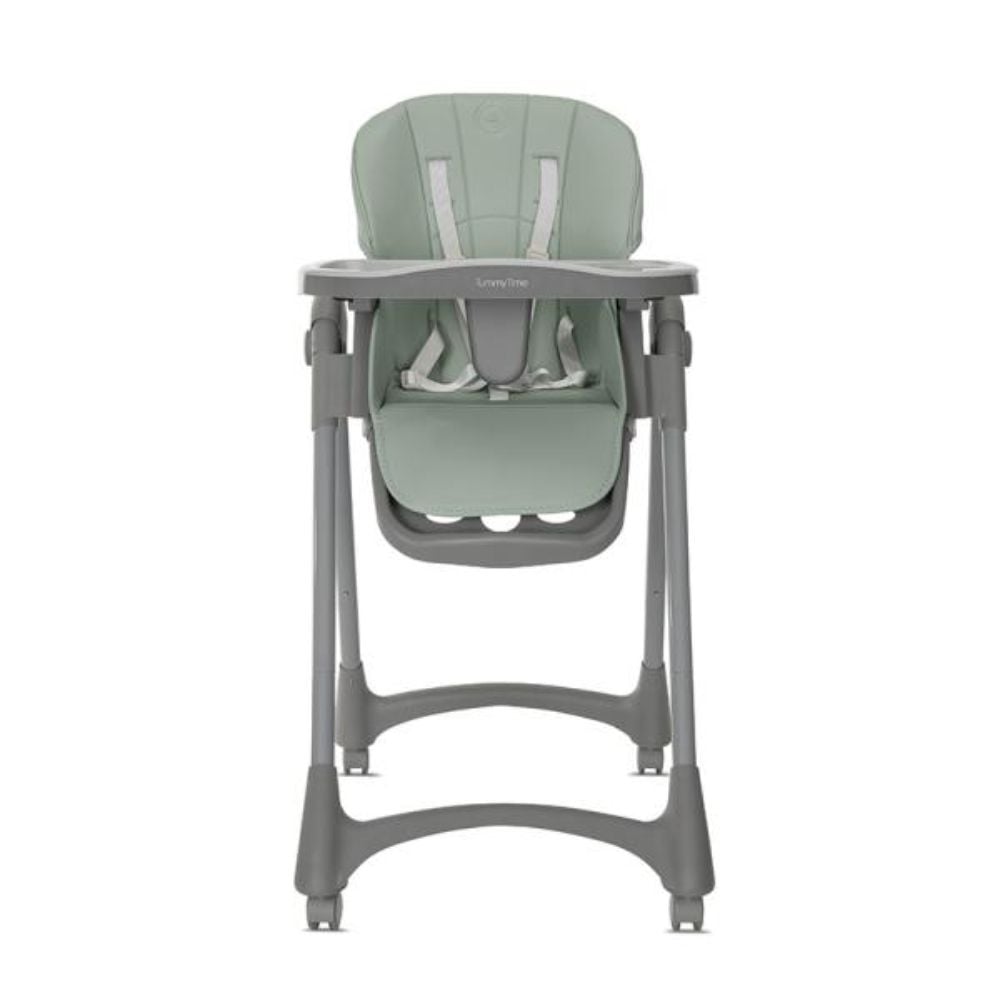 Scaun de masa, Lorelli Tummy Time, reglabil multiple pozitii, roti din silicon, Green