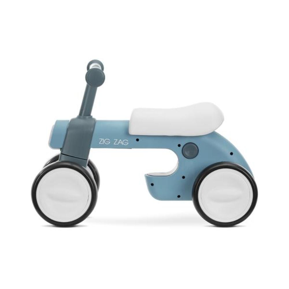 Bicicleta de echilibru, Lorelli Zig Zag, scaun reglabil 2 pozitii, cadru usor si stabil, lumini si muzica, Blue Petrol