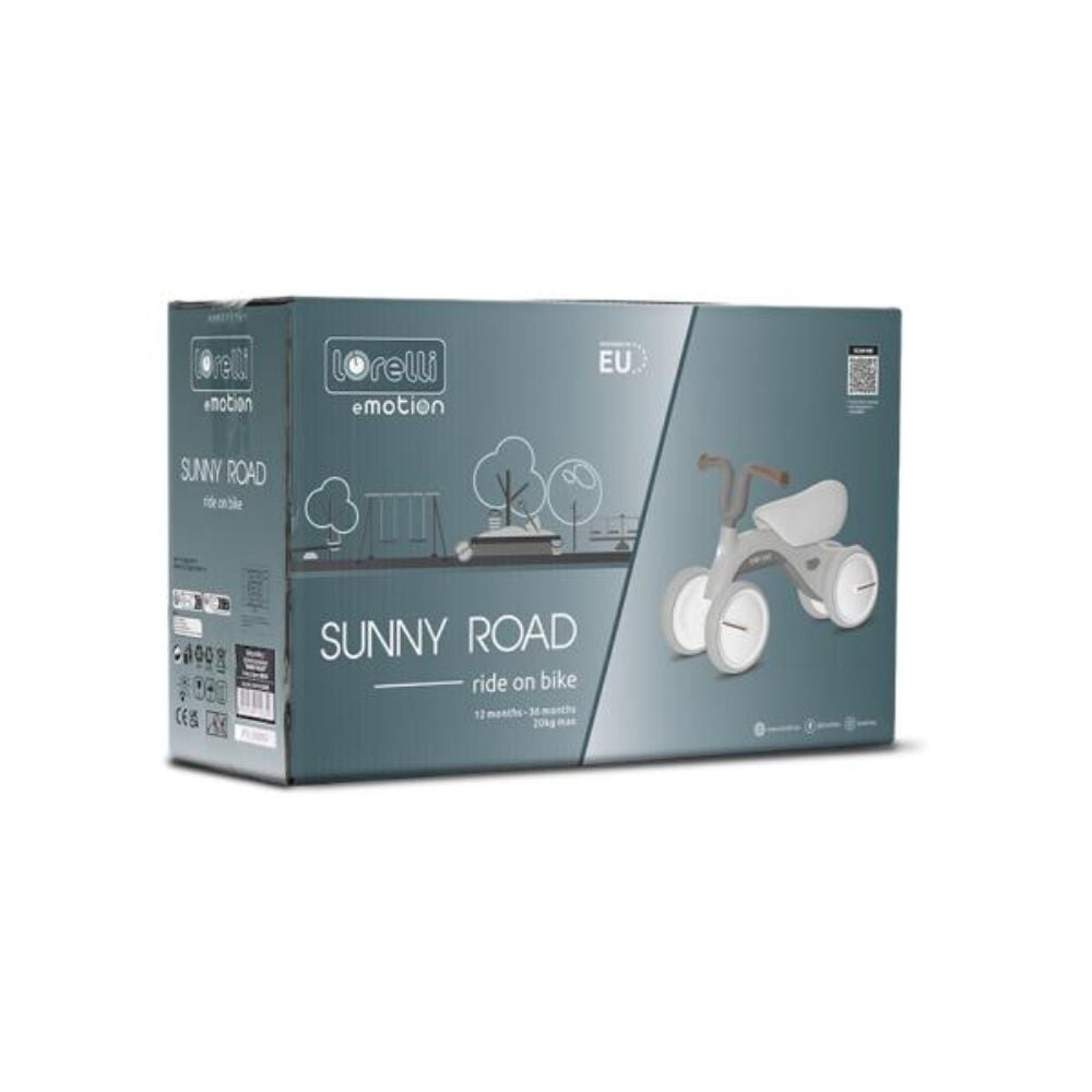 Bicicleta de echilibru, Lorelli Sunny Road, scaun reglabil, lumini si muzica, Grey