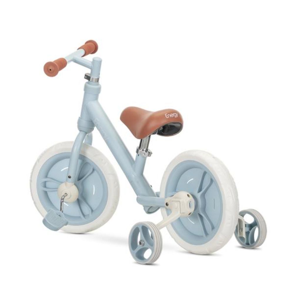 Bicicleta de echilibru 2 in 1, Lorelli Energy, include pedale si roti auxiliare, Blue