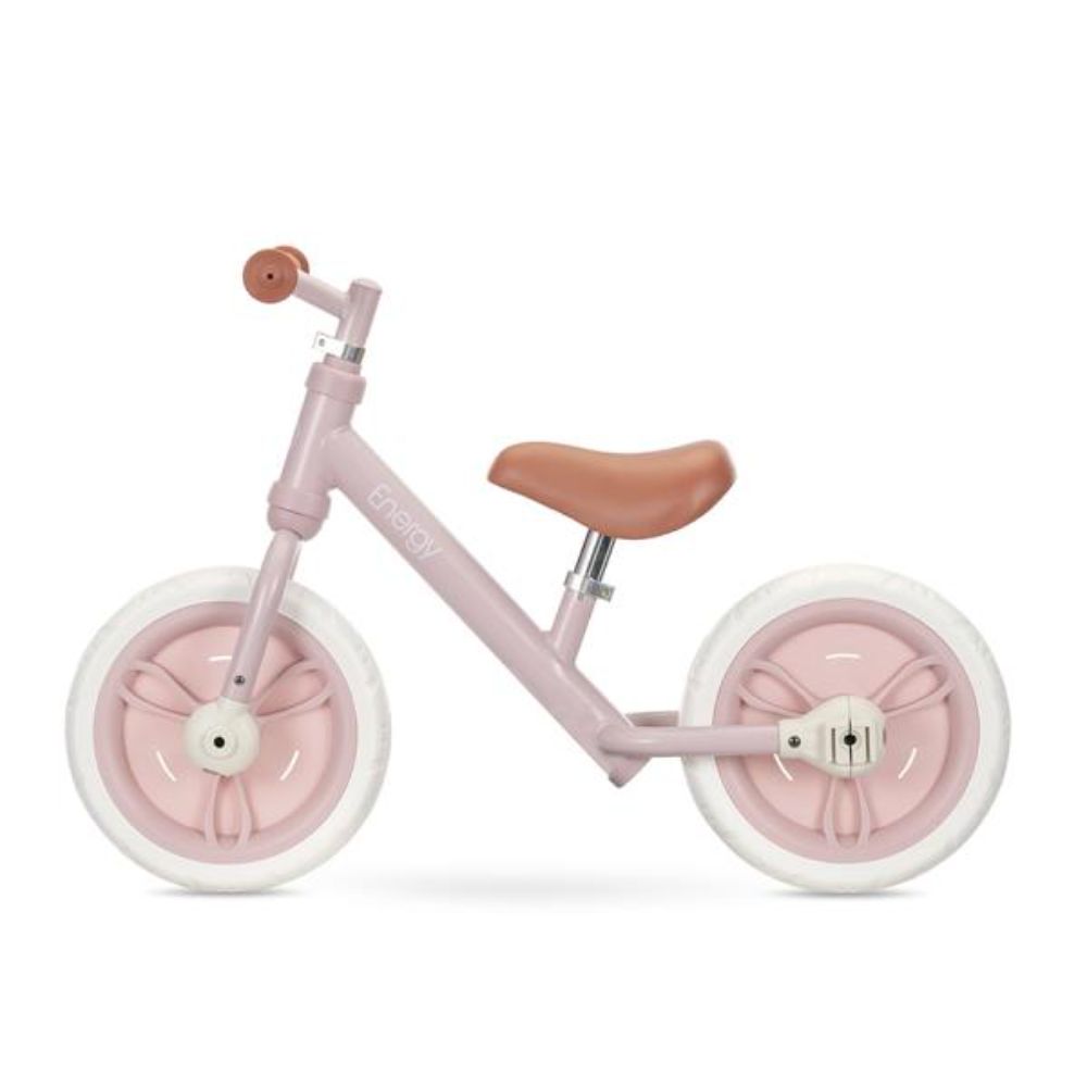 Bicicleta de echilibru 2 in 1, Lorelli Energy, include pedale si roti auxiliare, Pink