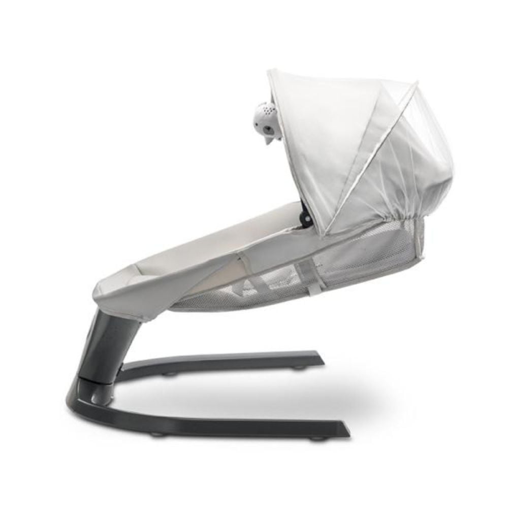 Leagan electric, Lorelli Siena, 5 viteze de leganare, senzor inteligent de miscare, telecomanda, panou muzical, Light Grey