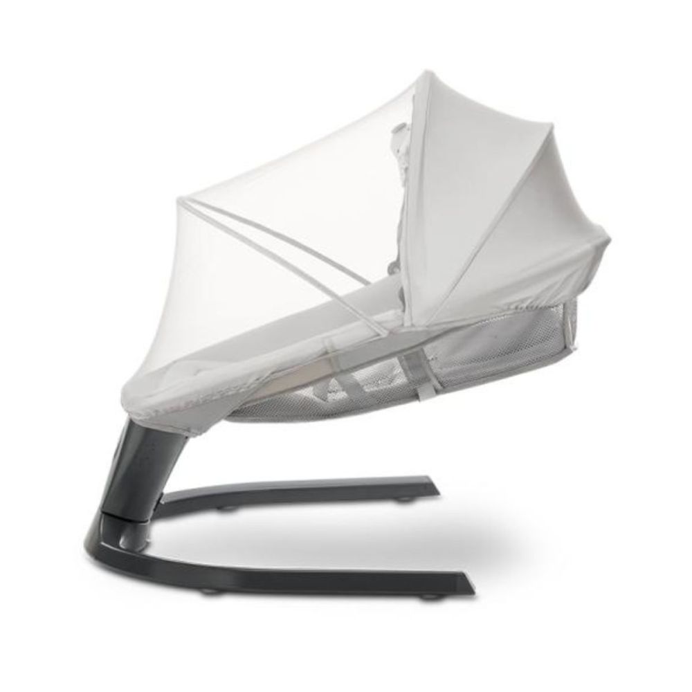 Leagan electric, Lorelli Siena, 5 viteze de leganare, senzor inteligent de miscare, telecomanda, panou muzical, Light Grey