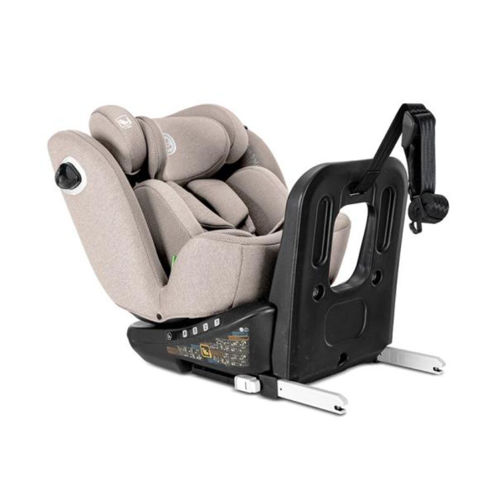 Scaun auto, Lorelli Auriga, I-Size, Isofix, anti rebound bar, rotativ 360, SPS, 40-150 cm, Beige