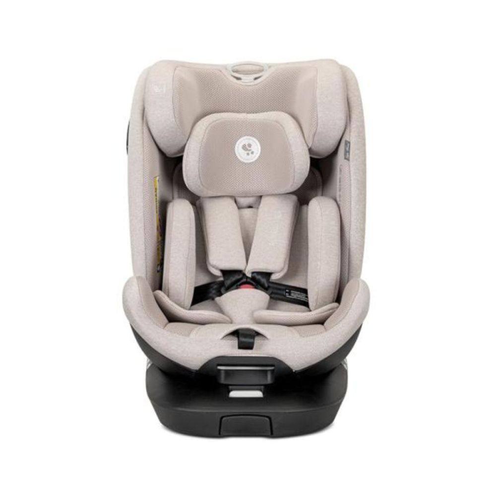 Scaun auto, Lorelli Perseus, I-Size, Isofix, baza rotativa, picior de sprijin, EPS Memory, panou de ventilatie, SPS, 40-150 cm, Beige