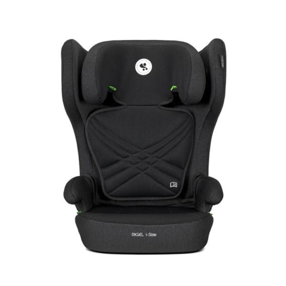 Scaun auto, Lorelli Rigel, I-Size, Isofix, pliabil pentru depozitare usoara, tetiera reglabila, 100-150 cm, Black
