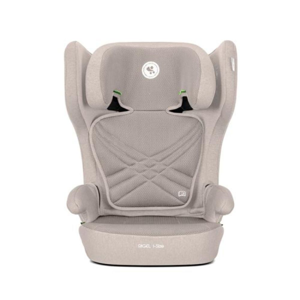 Scaun auto, Lorelli Rigel, I-Size, Isofix, pliabil pentru depozitare usoara, tetiera reglabila, 100-150 cm, Beige