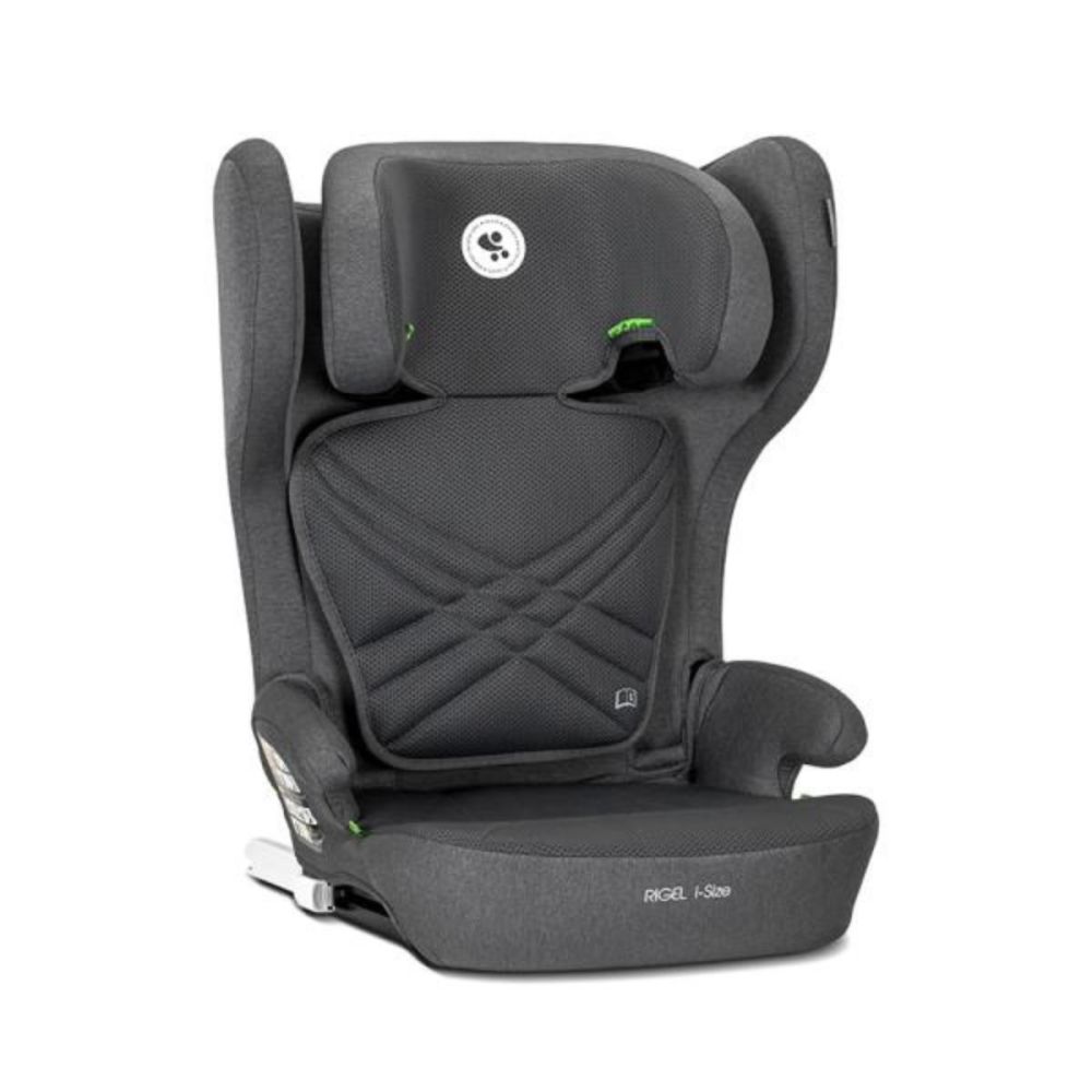 Scaun auto, Lorelli Rigel, I-Size, Isofix, pliabil pentru depozitare usoara, tetiera reglabila, 100-150 cm, Grey
