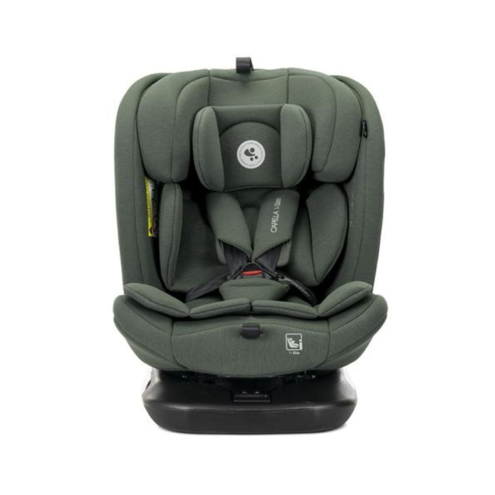 Scaun auto, Lorelli Capella, I-Size, Isofix, rotativ 360 grade, spatar reglabil 4 Pozitii, tetiera reglabila, 40-150 cm, Green