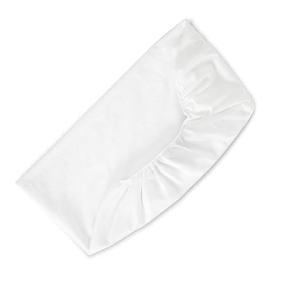 Protectie impermeabila saltea bebe, tip cearsaf cu elastic, Lorelli, 60 x 120 + 20 cm, Alb