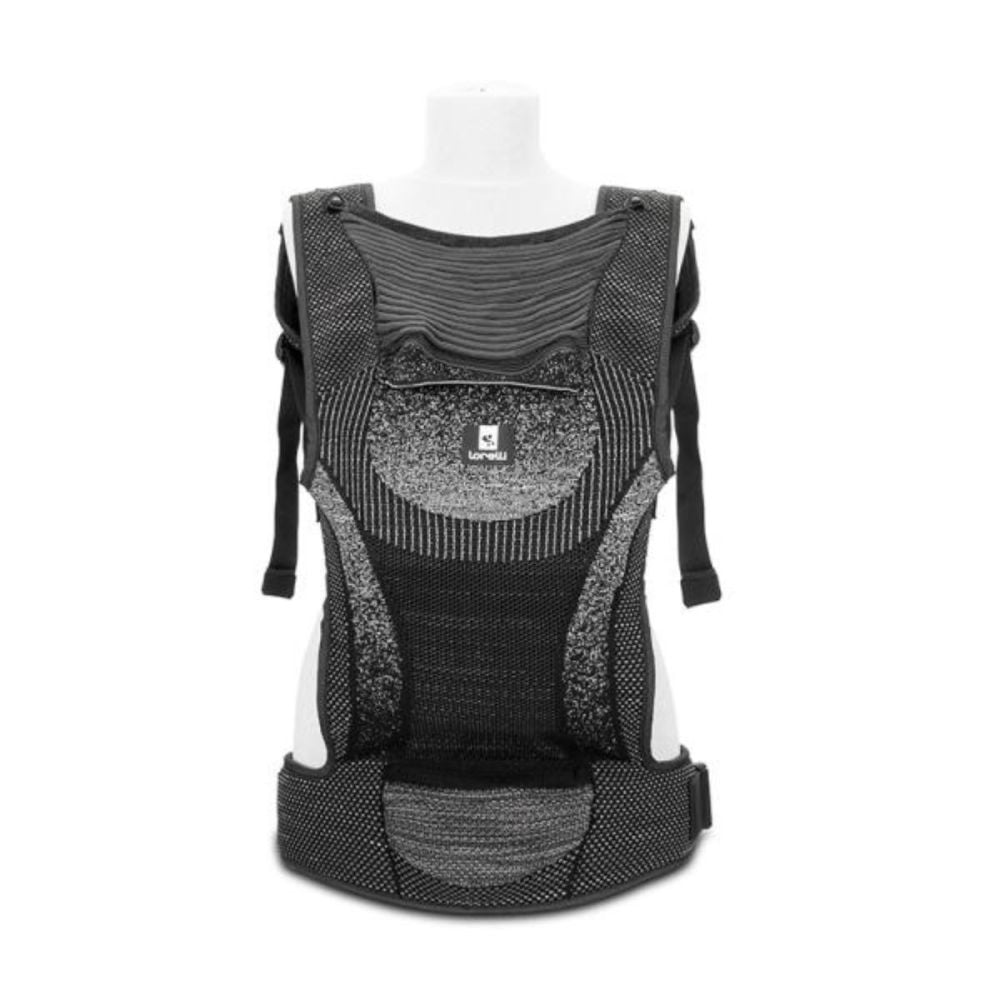 Marsupiu ergonomic pentru bebelusi, Lorelli Mia, pozitii multiple de purtare, Black