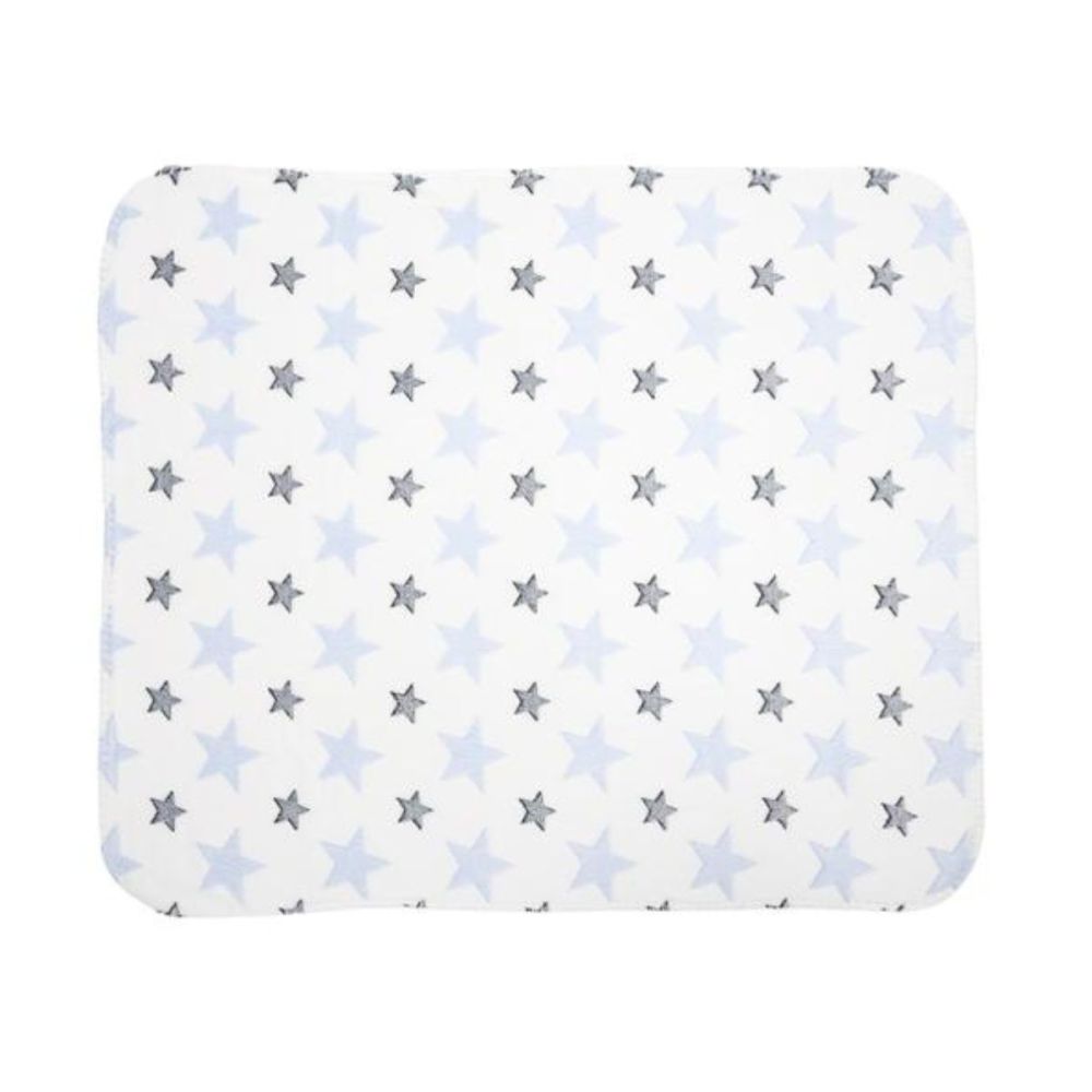 Set 2 piese, Lorelli, paturica moale 90 x 75 cm, pernuta in forma de ursulet 45 x 30 cm, Poffy, Blue